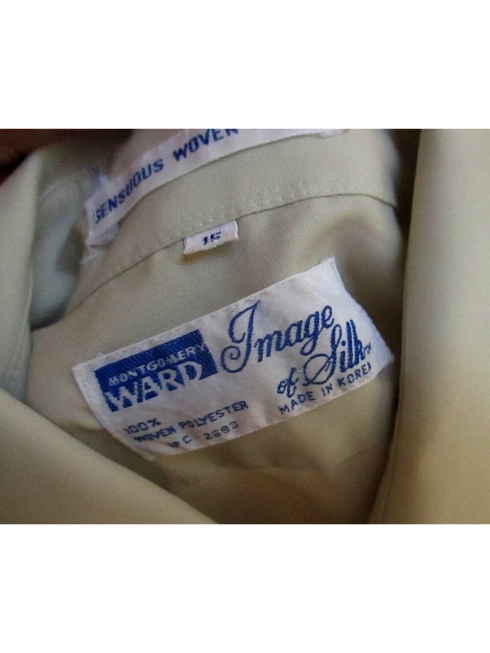 Vintage Mens Shirt Small 1970's Wards Gray Small Indy Summer Button Down